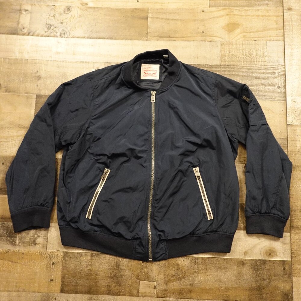 Levi’s Strauss & Co. Navy Bomber Jacket Men's‎ 3X Red Tab